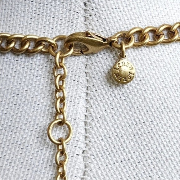 J. Crew Floral Yellow Multi Stone Statement Gold Tone Rhinestones # 243 - Picture 3 of 9